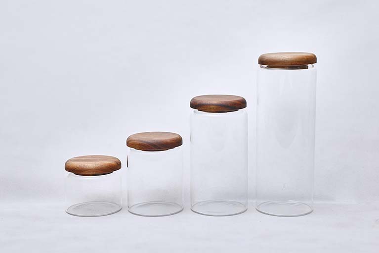 High Borosilicate Glass Jar 1008