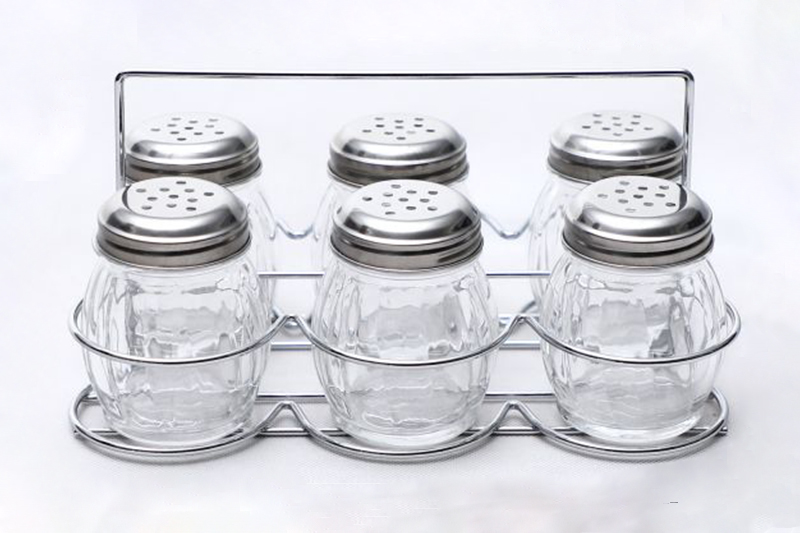 TS23108 Seasoning Container Set With Metal Rack